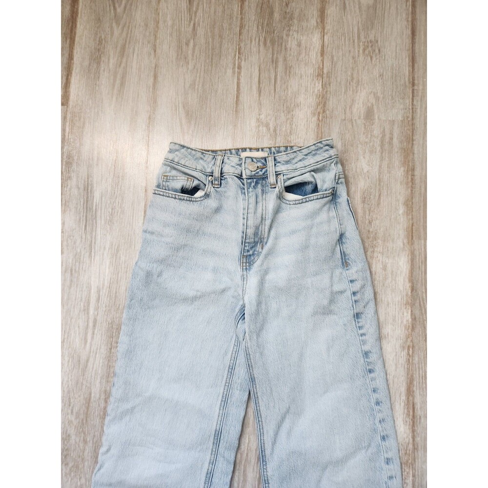 PacSun Stretch 90s Boyfriend Jeans Womens 23 Light Wash High Rise Denim EUC - Picture 2 of 11